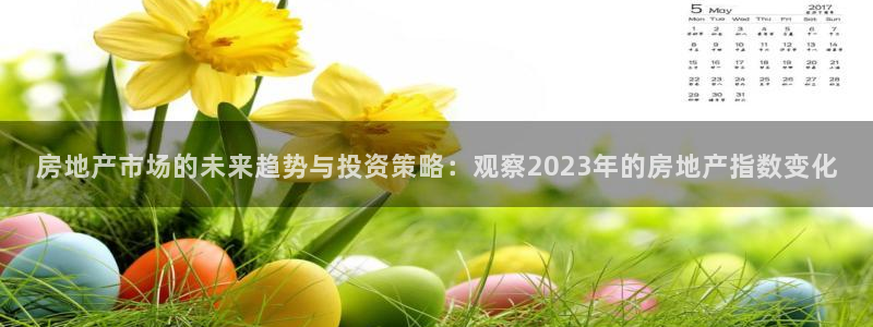 新宝5注册账号：房地产市场的未来趋势与投资策略：观察2023