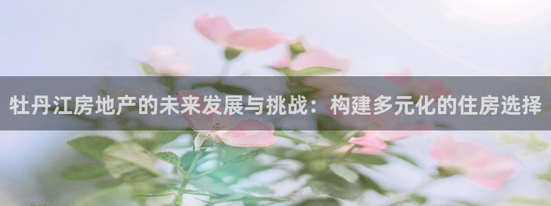 新宝5吴74OOO5：牡丹江房地产的未来发展与挑战：构建多元