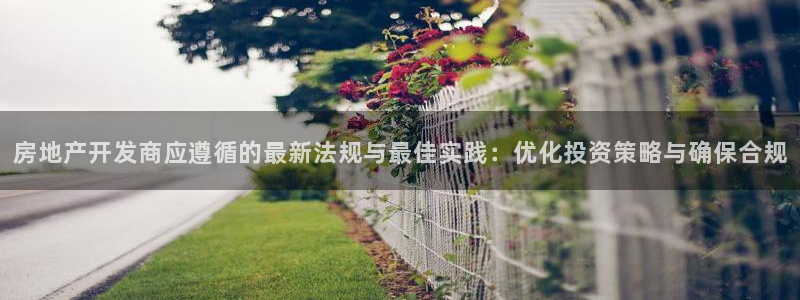 新宝5平台注册公司：房地产开发商应遵循的最新法规与最佳实践：