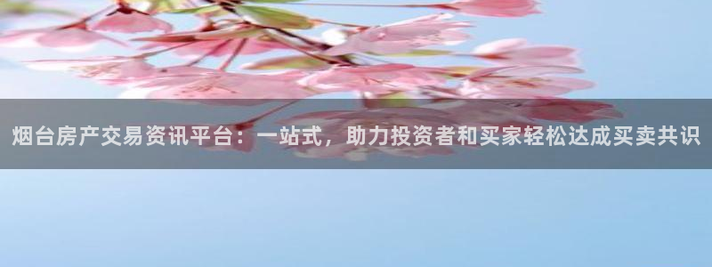 新宝5招商222111：烟台房产交易资讯平台：一站式，助力投