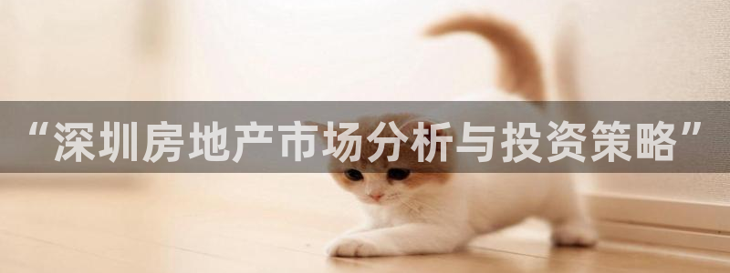 新宝5平台霸：“深圳房地产市场分析与投资策略”