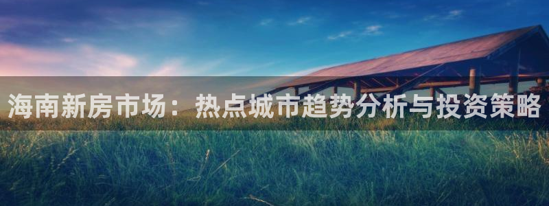 新宝h2O5O5O：海南新房市场：热点城市趋势分析与投资策略