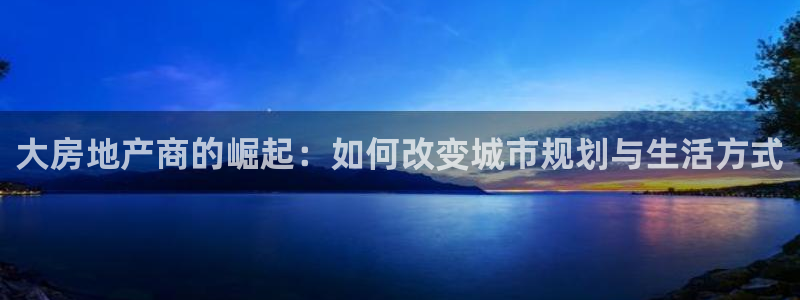 新宝5注册：大房地产商的崛起：如何改变城市规划与生活方式