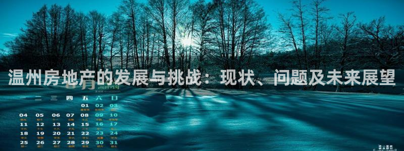 新宝5娱乐网址：温州房地产的发展与挑战：现状、问题及未来展望