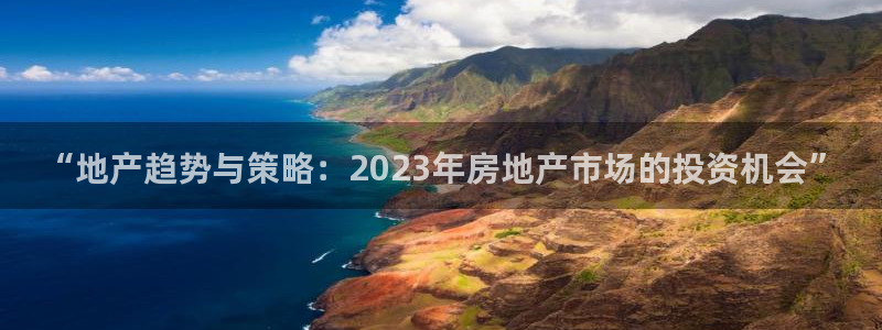 新宝5测速在线：“地产趋势与策略：2023年房地产市场的投资