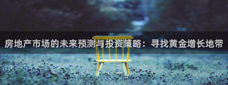 新宝6霸哥5：房地产市场的未来预测与投资策略：寻找黄金增长地