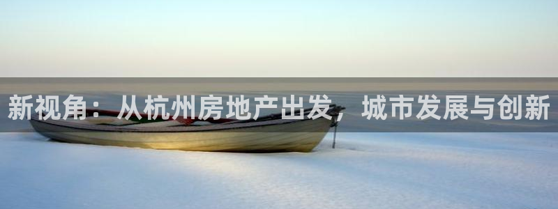 新宝5测试：新视角：从杭州房地产出发，城市发展与创新