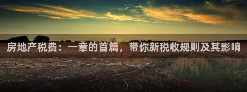 新宝骏rc5W：房地产税费：一章的首篇，带你新税收规则及其影