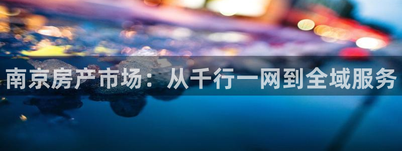 新宝5注册账号：南京房产市场：从千行一网到全域服务