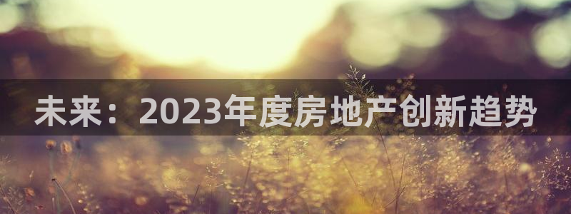 新宝5授权：未来：2023年度房地产创新趋势