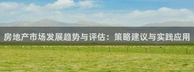 新宝5登录地址：房地产市场发展趋势与评估：策略建议与实践应用
