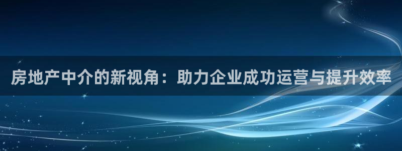 新宝5平台登录：房地产中介的新视角：助力企业成功运营与提升效