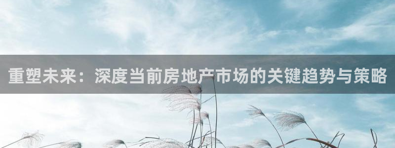 新宝5下载app：重塑未来：深度当前房地产市场的关键趋势与策