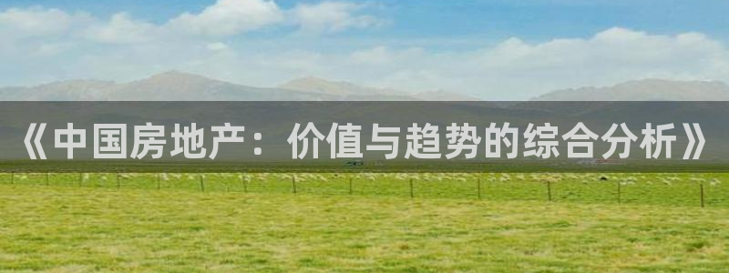 新宝5褚74OOO5：《中国房地产：价值与趋势的综合分析》