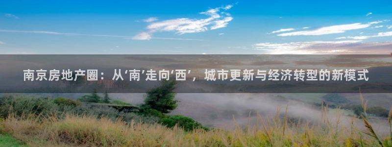 新宝5尤74OOO5：南京房地产圈：从‘南’走向‘西’，城市