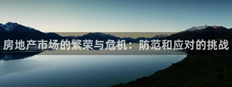 新宝5测速登录：房地产市场的繁荣与危机：防范和应对的挑战